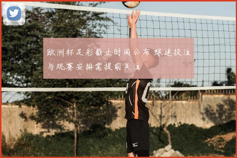 欧洲杯足彩截止时间公布 球迷投注与观赛安排需提前关注